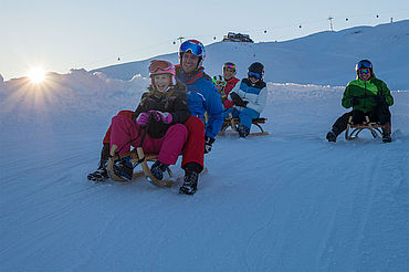 beleuchtete Rodelbahn, © Wildkogel-Arena Neukirchen & Bramberg