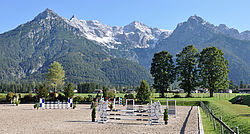 eigene Reithalle und eigener Turnierplatz beim Landhotel Strasserwirt