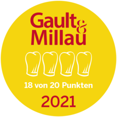 Gault Millau 2021 4 Hauben 18 Punkte 