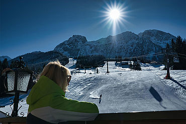 Ausblick von der Sonnenterrasse