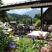Gastgarten im Landhotel Gressenbauer 