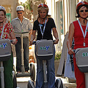 mit dem Cityroller unterwegs © Landhotel Mader