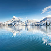 Winterpanorama - Landhotel Das Traunsee