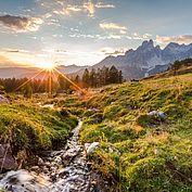 stimmungsvoller Sonnenuntergang © CoenWeesjes/TVB Filzmoos