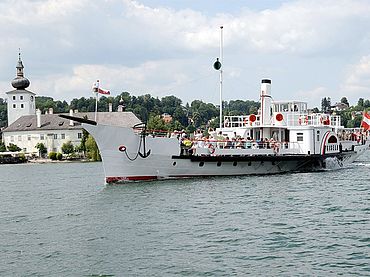 Raddampfer Gisela am Traunsee