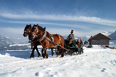 Pferdekutsche im Winter in Abtenau, ©abtenau-info.at