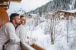 Zimmerausblick vom Balkon im Landhotel Alpenhof 