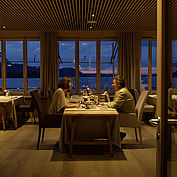 Abendessen im Restaurant Bootshaus