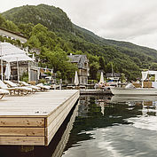 Steg beim Seehotel Das Traunsee