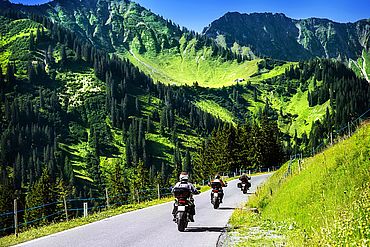 Motorradtour durch die Alpen in Tirol