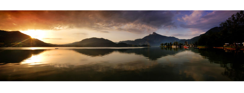 Sonnenuntergang am Mondsee (c) Oberösterreich Tourismus GmbH_Andreas Röbl