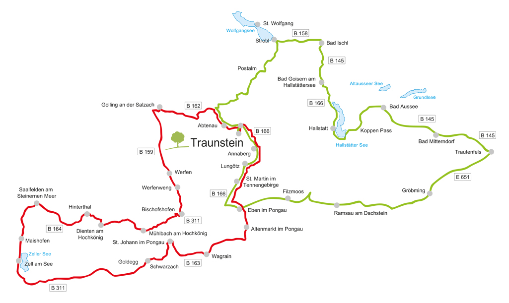 Die schönsten Motorrad-Touren im Tennengau und Salzkammergut